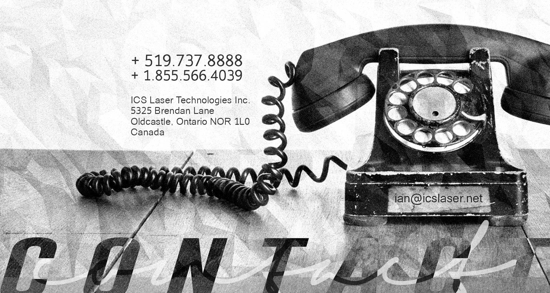 Contact Us In Canada The United States By Phone Or Email ICS Laser Contact Us In Canada The United States By Phone Or Email ICS Laser